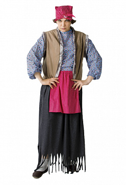 Баба Яга взрослая (юбка, рубашка, жилет, платок на голову) – портал поставщиков НСППО - 1